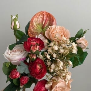 Zijden bloemen boeket