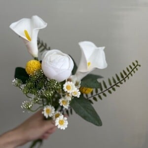 Zijden bloemen boeket “small yellow”