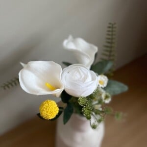 Zijden bloemen boeket “small yellow”
