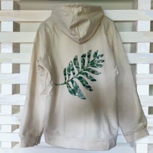 hoodie met opdruk - blaadje
