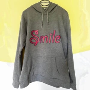 hoodie met opdruk - smile