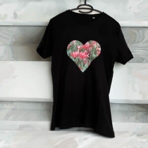 t-shirt met opdruk - bloemen