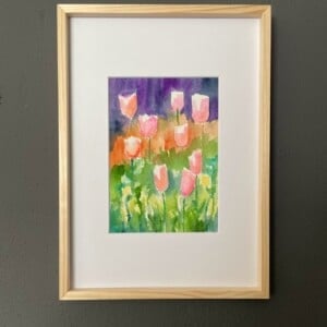 Aquarel tulpen