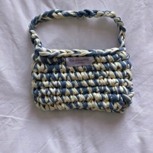 Azure Twist gehaakte tas
