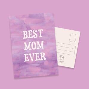 Best Mom Ever | Handgemaakte Moederdagkaart – Anna-Mae Studio