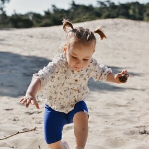 Biker shorts blauw