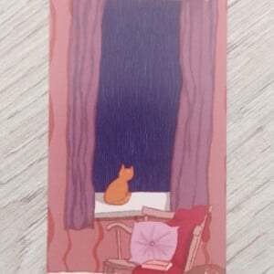 Boekenlegger “gezellige avond” | book mark “cozy night”