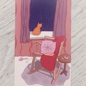 Boekenlegger “gezellige avond” | book mark “cozy night”