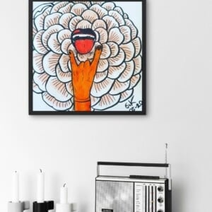 Kunst print, Eco materiaal, Handgemaakt, Uniek stuk! = Definitie van Schoonheid: Schijt hebben (poster, verschillende afmetingen)