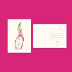 Dragon Fruit Kaart | Handgeschilderde wenskaart – Anna-Mae Studio