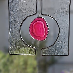 Freeform glas in lood icm Tiffany