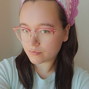 Gehaakte bandana 'Lavendel & munt'