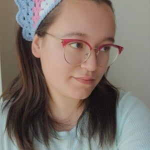 Gehaakte bandana 'Transgender vlag'