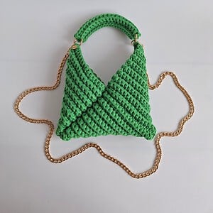 Gehaakte crossbody tas | Groen