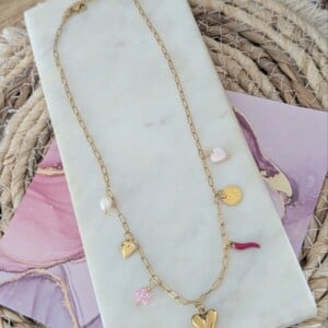 Golden Charm Chain – Stainless Steel Bedelketting