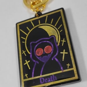 Kat tarot kaart sleutelhanger