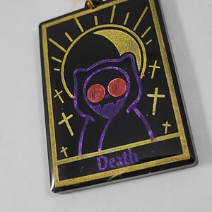 Kat tarot kaart sleutelhanger