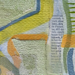 Kunstkaart - mini schilderij - groen