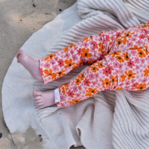 Kinder Legging retro flowers