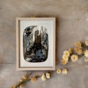 Mini schilderij - passe partout afgerond