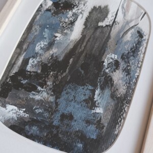 Mini schilderij - passe partout afgerond