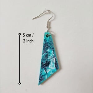 Oorbellen kunst turquoise