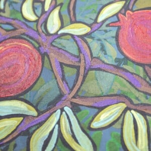 Granaatappel. Origineel schilderij