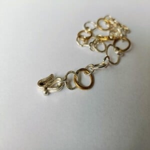 Rough enough collectie , unieke schakelarmband 14K