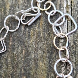 Rough enough collectie , unieke schakelarmband 14K