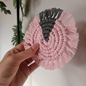 Roze/grijze onderzetter