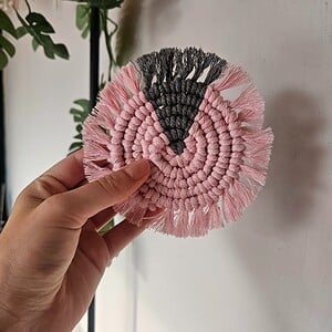 Roze/grijze onderzetter