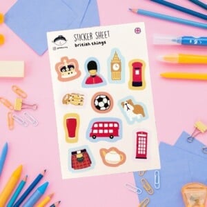 Sticker Sheet – Britse Cultuur