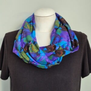 Tricot colsjaal (multi color | winter tulips)