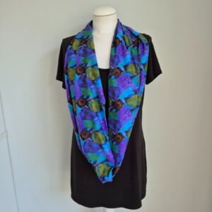 Tricot colsjaal (multi color | winter tulips)