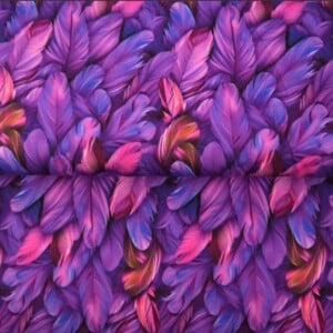 Tricot colsjaal (paars | Bold Feathers)