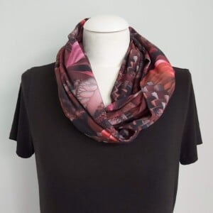 Tricot colsjaal (rood | fantasie)
