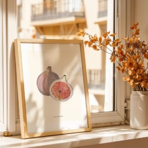 Vijgen Art Print | Botanische Fruit Poster – Anna-Mae Studio