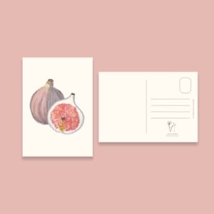 Vijgenkaart | Handgeschilderde wenskaart – Anna-Mae Studio