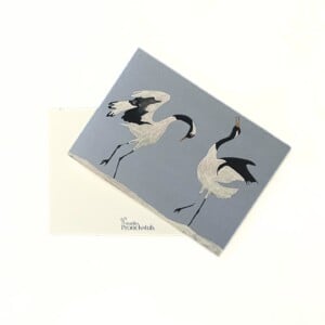 Wenskaart 'Japanse kraanvogels'