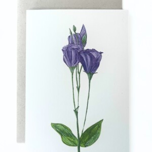 Wenskaart 'Lisianthus'