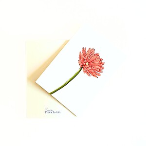 Wenskaart geboortebloem oktober 'Goudsbloem'