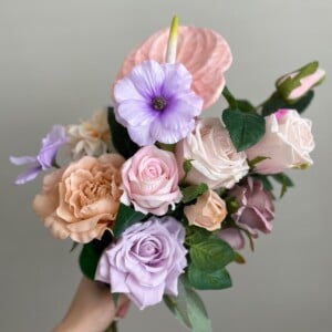 Zijden bloemen boeket “lilac moon”