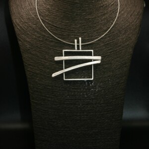 Arrow Square ketting met hanger