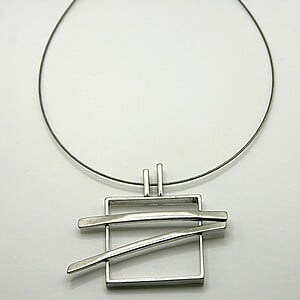 Arrow Square ketting met hanger