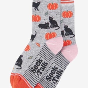 Cat Pumpkin Sokken