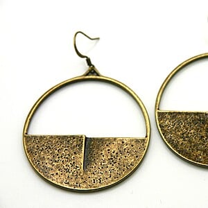 Copper Moon oorbellen met haak