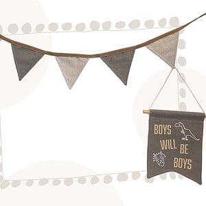 Cadeauset Boys will be Boys – Stoere Dinokamer Decoratie