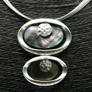 Double Shell ketting met hanger