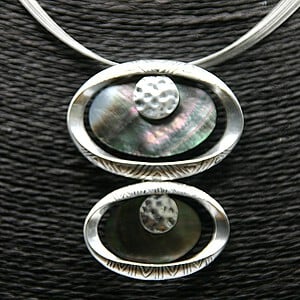 Double Shell ketting met hanger