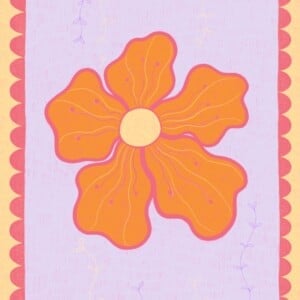 Flower kaartje A6